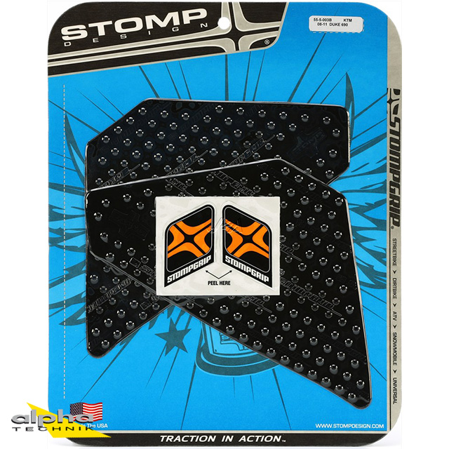Stompgrip schwarz, Volcano, für verschiedene Honda, KTM, Suzuki, Triumph und Yamaha Modelle (siehe Verwendungsliste)
