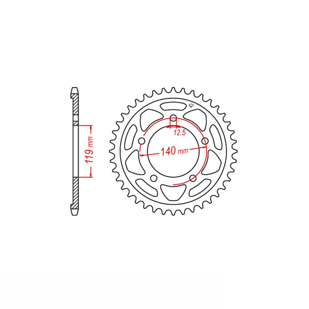 EK-Chain Kettensatz gold 525 ZVX-3 für BMW M1000R ab Modelljahr 2022-