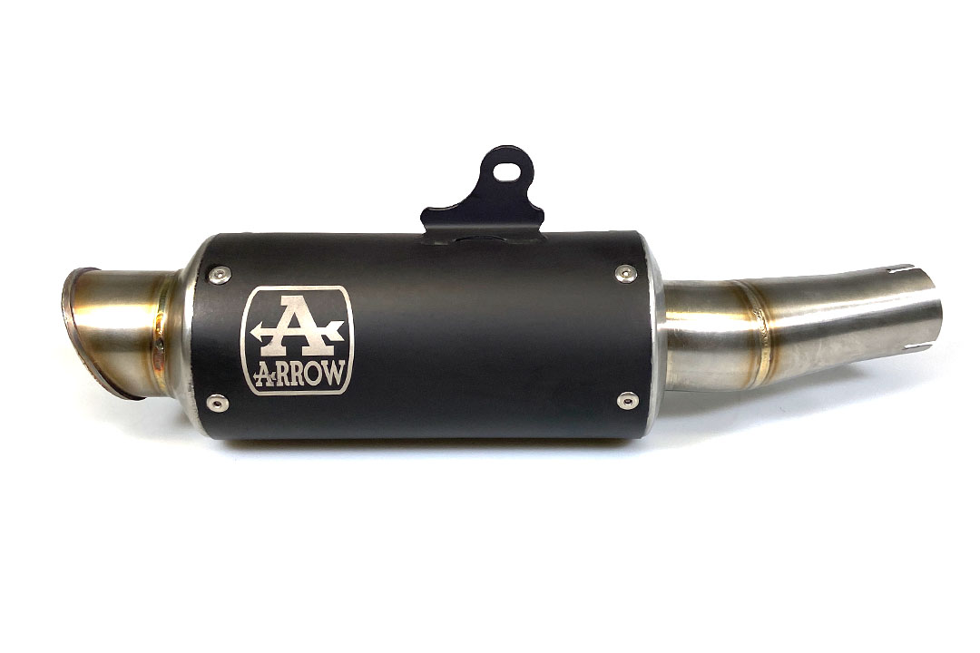 ARROW Auspuff DARK GP2 für Kawasaki Ninja 400 2018- aus Edelstahl