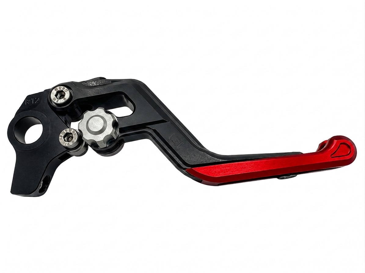 LSL ERGONIA Bremshebel R22 Schwarz/Silber/Rot