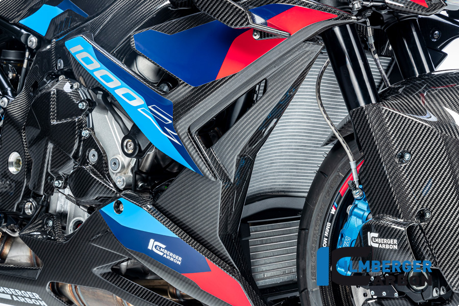 Ilmberger Carbon Wasserkühlerabdeckung rechts, glänzend, BMW M1000R 2023-