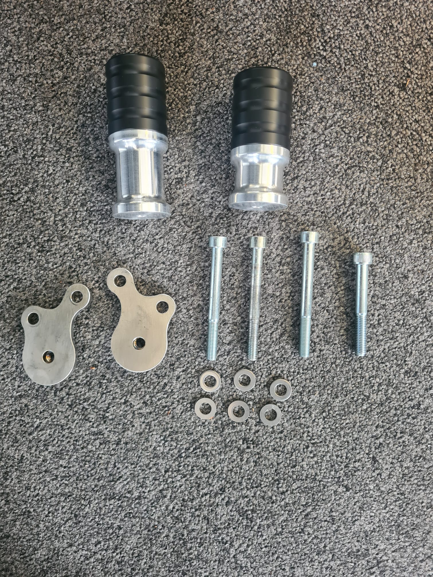 Sturzpad-Kit für Yamaha FZS600 Fazer 1998-03 schwarz