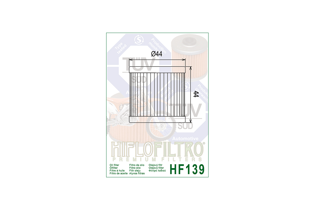HIFLO Ölfilter HF139 für diverse CCM / Kawasaki / Suzuki Modelle