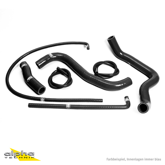 SAMCO SPORT Siliconschlauch Kit schwarz für Suzuki GSXR1000 Modelljahr 2007-2008