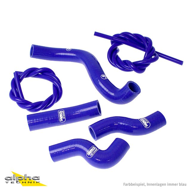 SAMCO SPORT Siliconschlauch Kit blau für Kawasaki Z750 Z750R Modelljahr 2007-2012