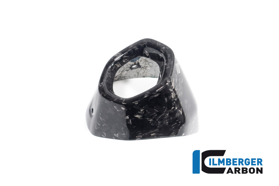 Ilmberger Carbon Auspuffhitzeschutz hinten, Black Diamond Carbon, glänzend, BMW R1300GS 2023-