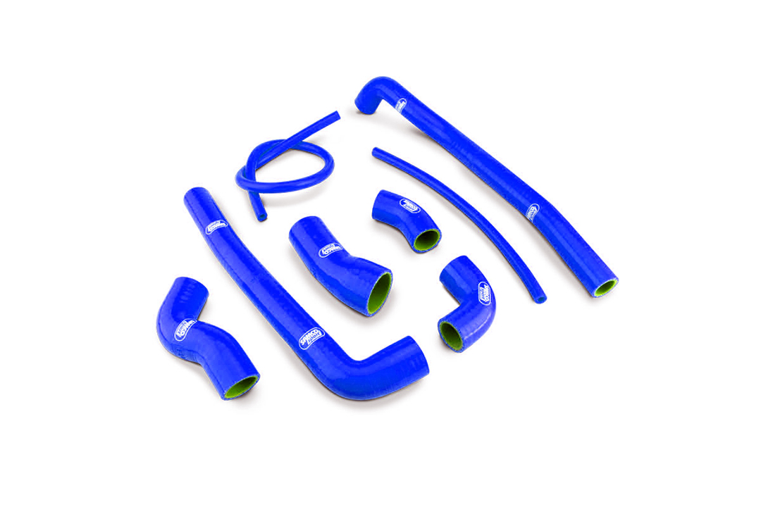 SAMCO SPORT Siliconschlauch Kit OEM Design blau für KTM 1290 Super Adventure R S Modelljahr 2021-2024