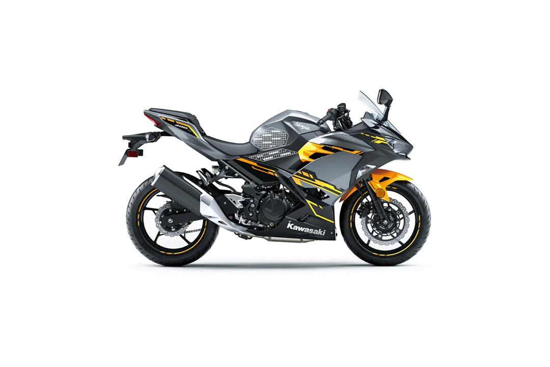 Stompgrip schwarz, Icon, für Kawasaki Ninja 400, 2018-2023
