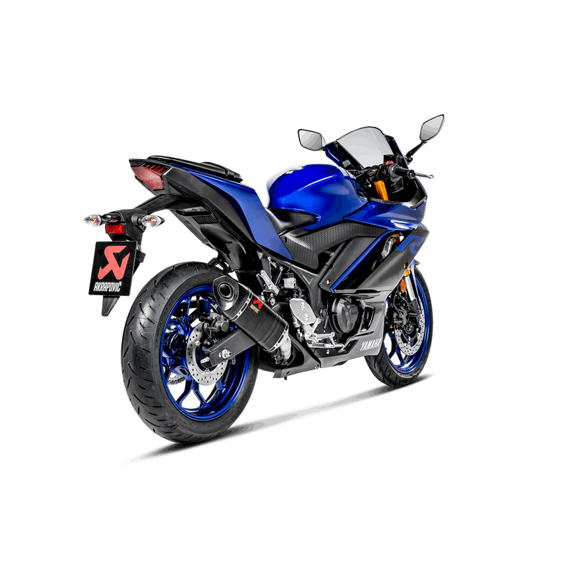 Akrapovic Slip-On Line (Carbon) Auspuff für Yamaha MT-03 2016-2019 / MT-03 2020- / YZF-R25 2014- / YZF-R3 2015-2018 / YZF-R3 2019-