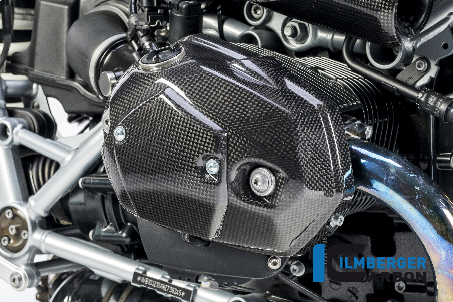 Ilmberger Carbon Ventildeckel rechts, glänzend, BMW R nineT 2014-2017, R nineT Racer, Scrambler, Urban GS 2016-