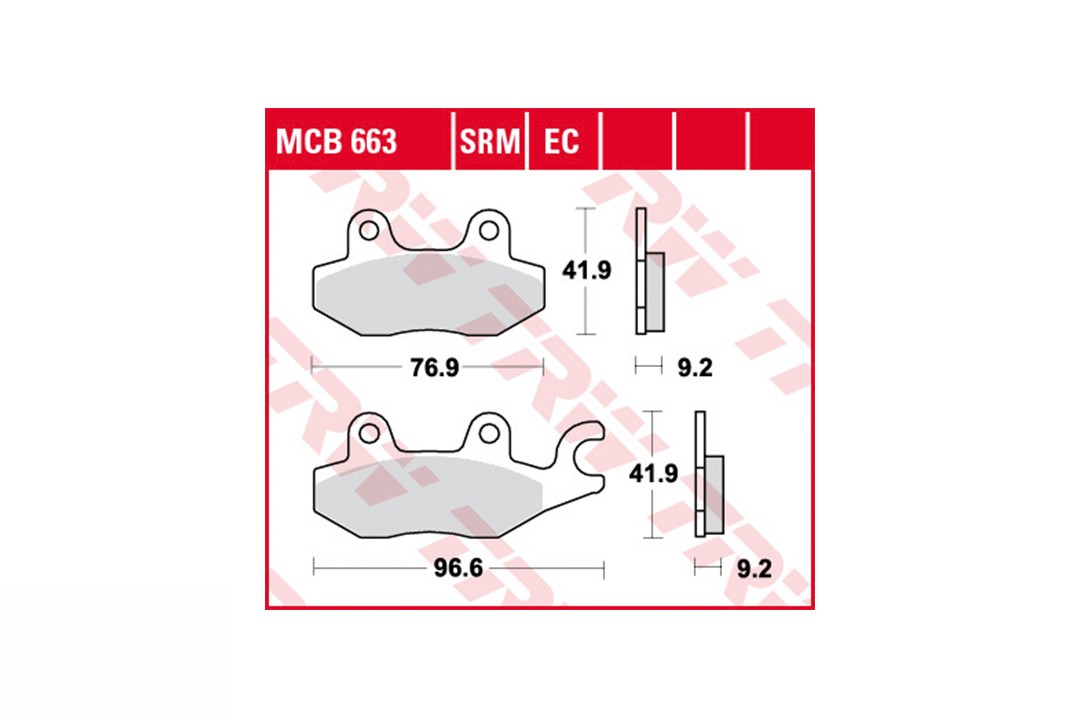 TRW Bremsbelagsatz MCB663EC
