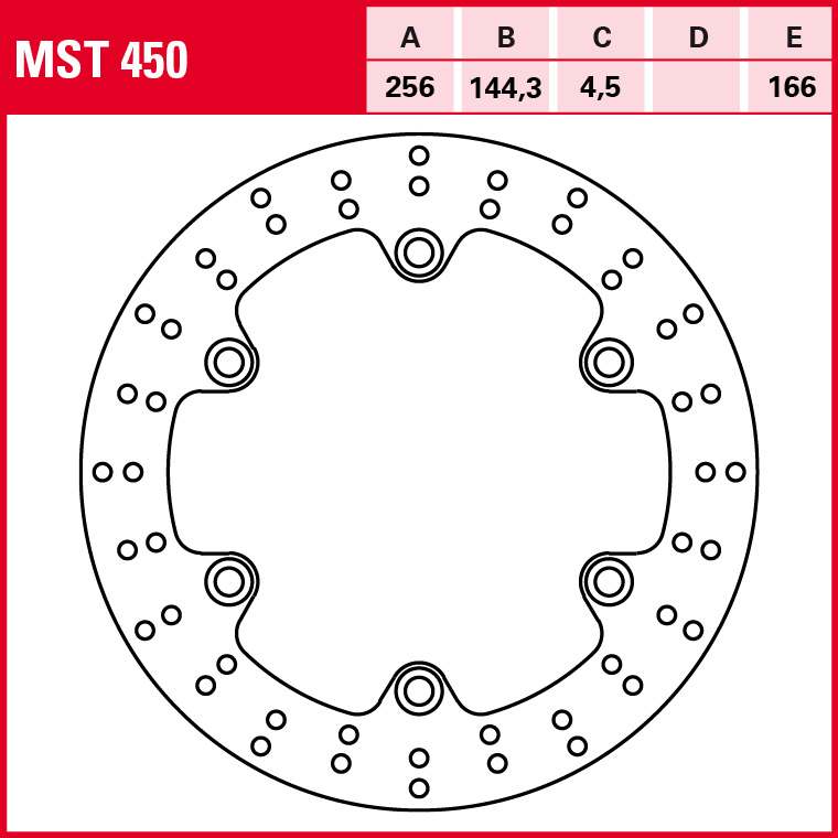 TRW Bremsscheibe Allround starr MST450