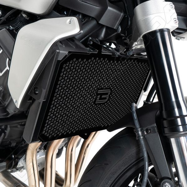 Barracuda Kühlerschutz, Aluminium schwarz, für Honda CB1000R SC80 2018- , CB1000 Hornet 2025-