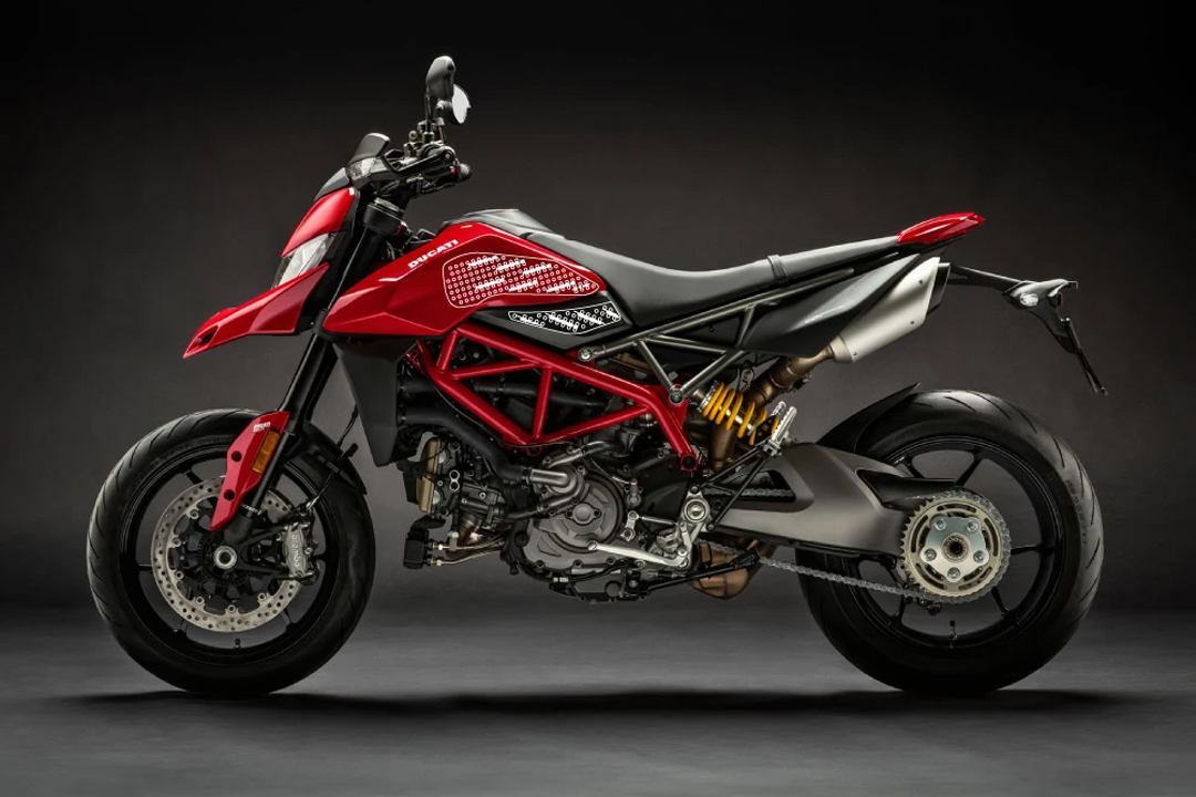 Stompgrip Tank Pad klar, Volcano, für Ducati Hypermotard 950, 2019-2025, Hypermotard 950 RVE, 2021-2024, Hypermotard 950 SP, 2019-2025