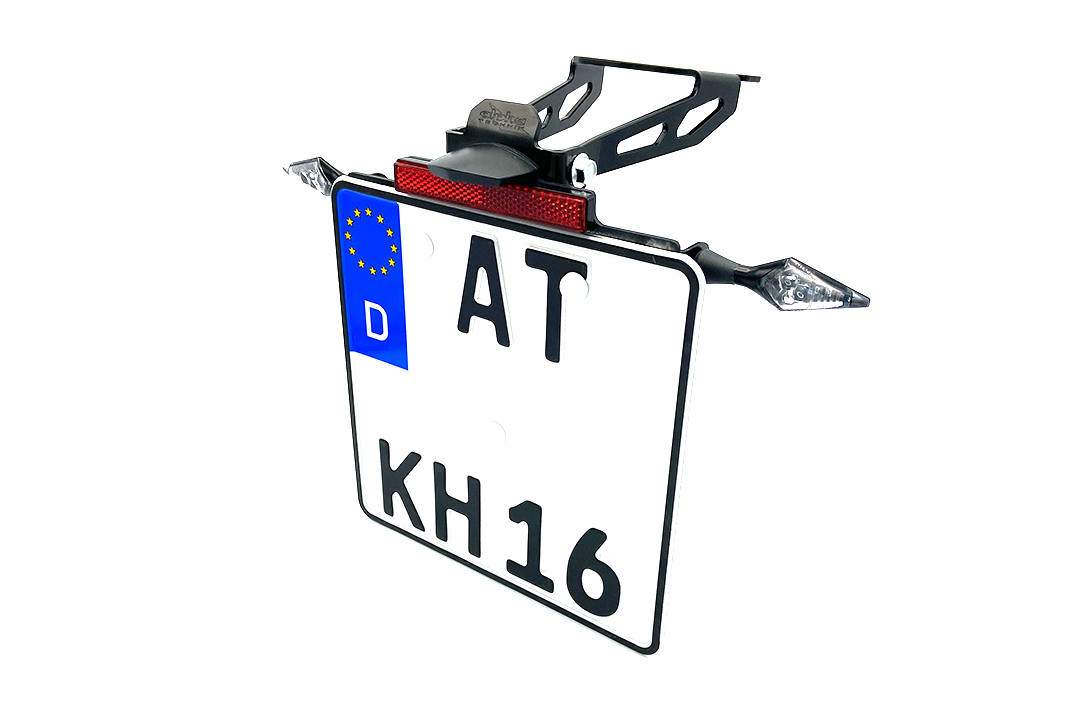 alpha Technik Kennzeichenhalter Edelstahl für Kawasaki Ninja ZX-10R ab Modelljahr 2022-