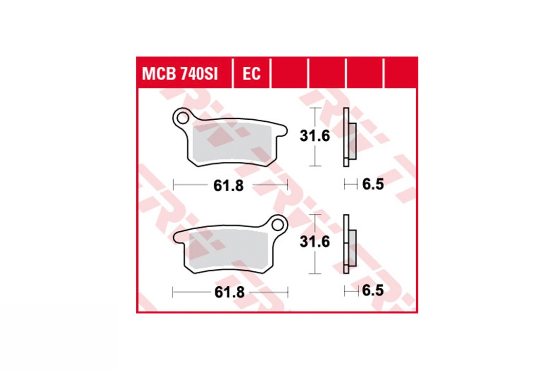 TRW Bremsbelagsatz MCB740EC