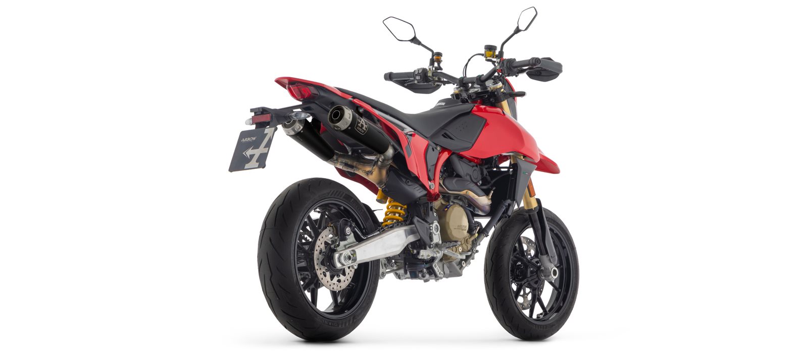 ARROW Auspuff PRO-RACE DARK Edelstahl für Ducati Hypermotard 698 Mono /RVE, ab Modelljahr 2024-