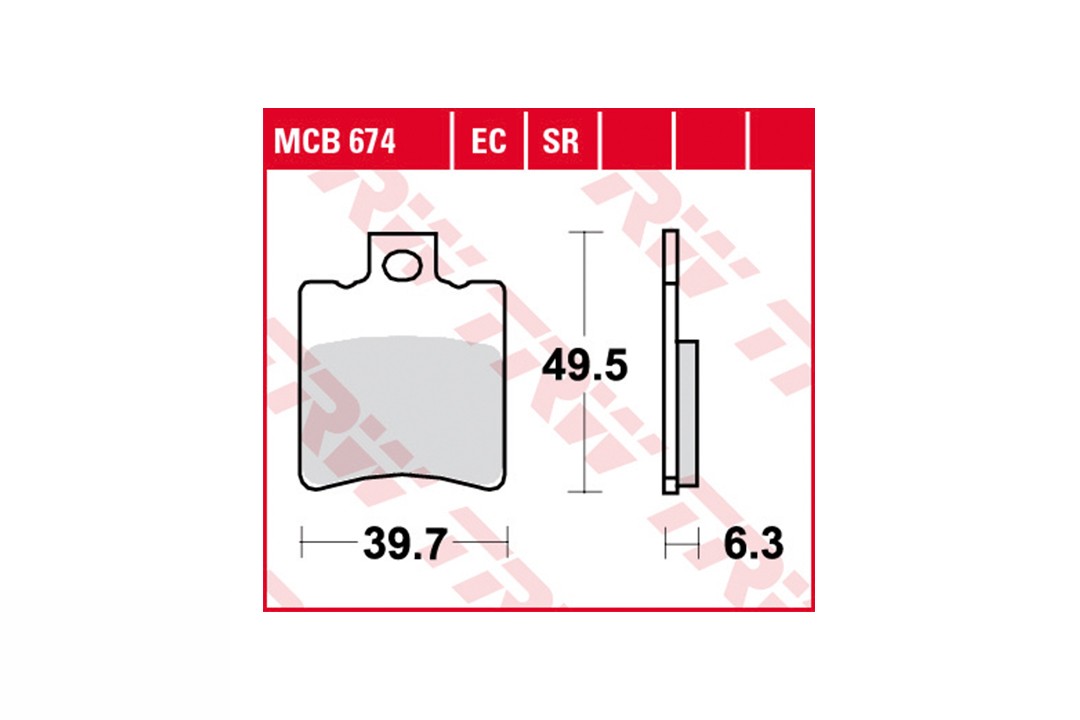 TRW Bremsbelagsatz MCB674EC