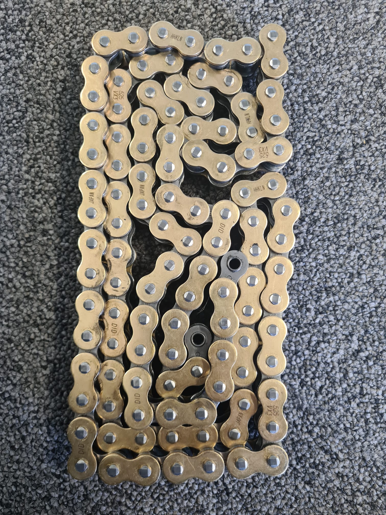 Kette DID 525 VX3 gold