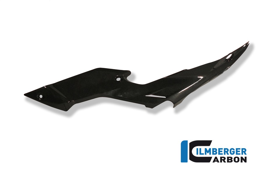 Ilmberger Carbon Seitendeckel unterm Sitz links, Carbon