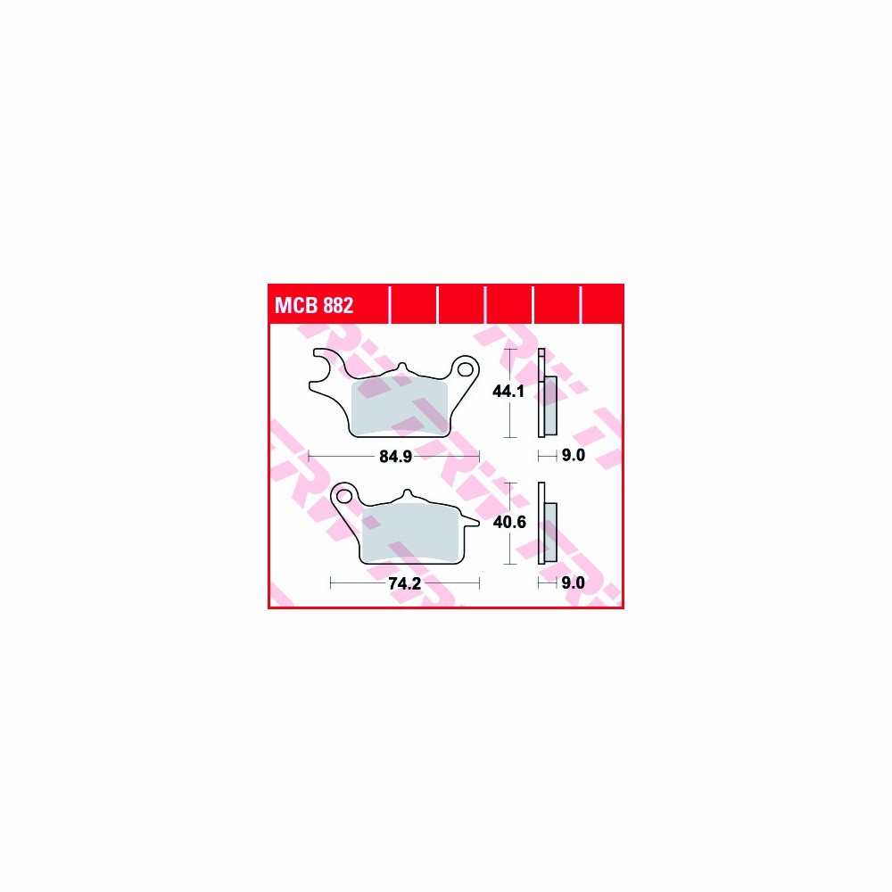 TRW Bremsbelagsatz Allround MCB882 vorne