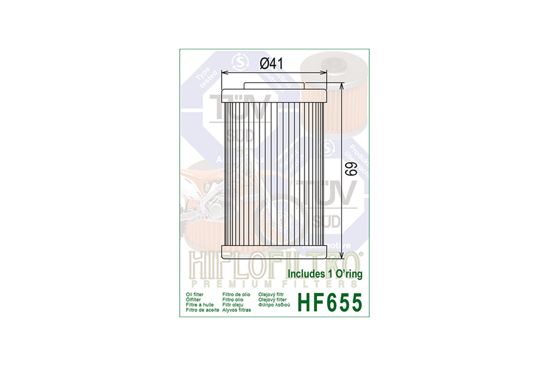 HIFLO Ölfilter HF655 für diverse Husaberg / KTM Modelle