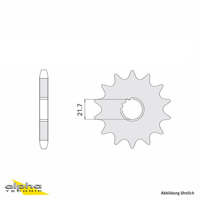 Ritzel, 14 Zähne, Teilung 525