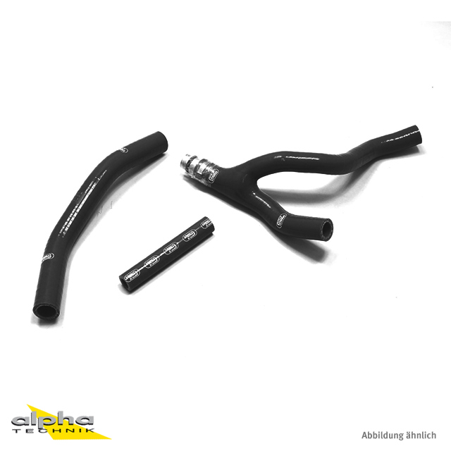 SAMCO SPORT Siliconschlauch Kit schwarz für Yamaha WR250F YZ250FX Modelljahr 2015-2019