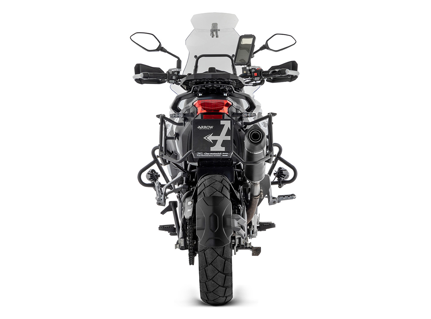 ARROW Auspuff INDY RACE EVO Aluminium DARK für Benelli TRK 502 X Modelljahr 2021-