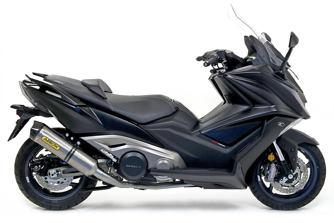 ARROW Auspuff RACE TECH für Kymco AK550 2017- aus Titan