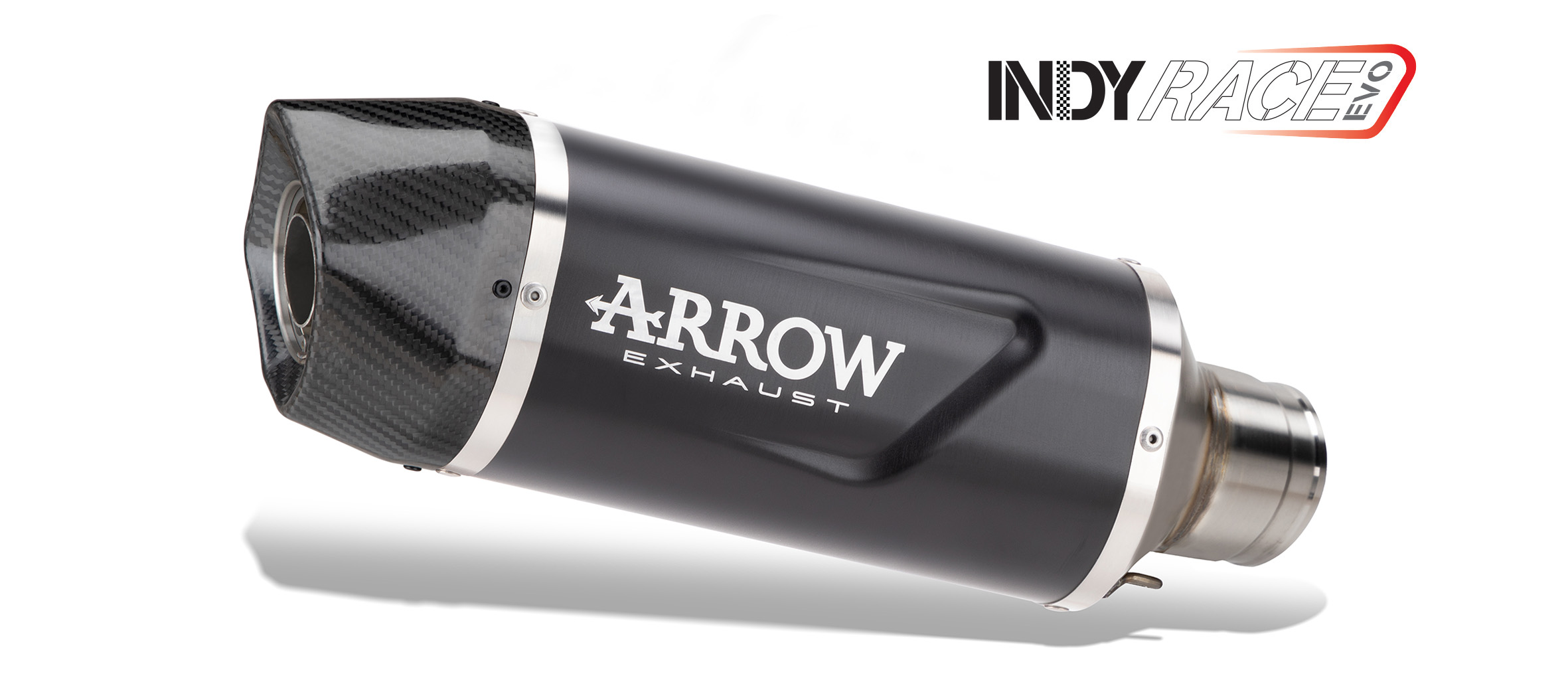 ARROW Auspuff INDY RACE EVO DARK Aluminium schwarz für BMW F900GS / Adventure / F800GS Modelljahr 2024-
