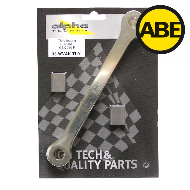 alpha Technik Tieferlegungssatz 30mm Suzuki GSX750F; Typ WVAK; Modelljahr 2002- 