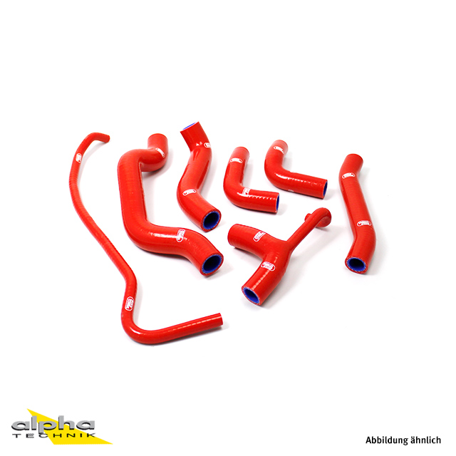 SAMCO SPORT Siliconschlauch Kit rot für Ducati Monster 821S EURO 3 Monster 1200S R EURO 3 Modelljahr 2014-2016