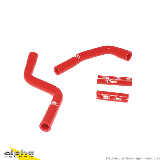 SAMCO SPORT Siliconschlauch Kit rot für Yamaha YZ125 Modelljahr 2002-2023
