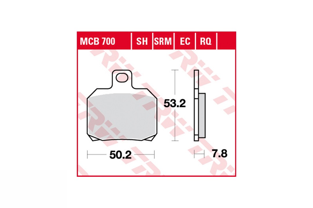 TRW Bremsbelagsatz MCB700EC