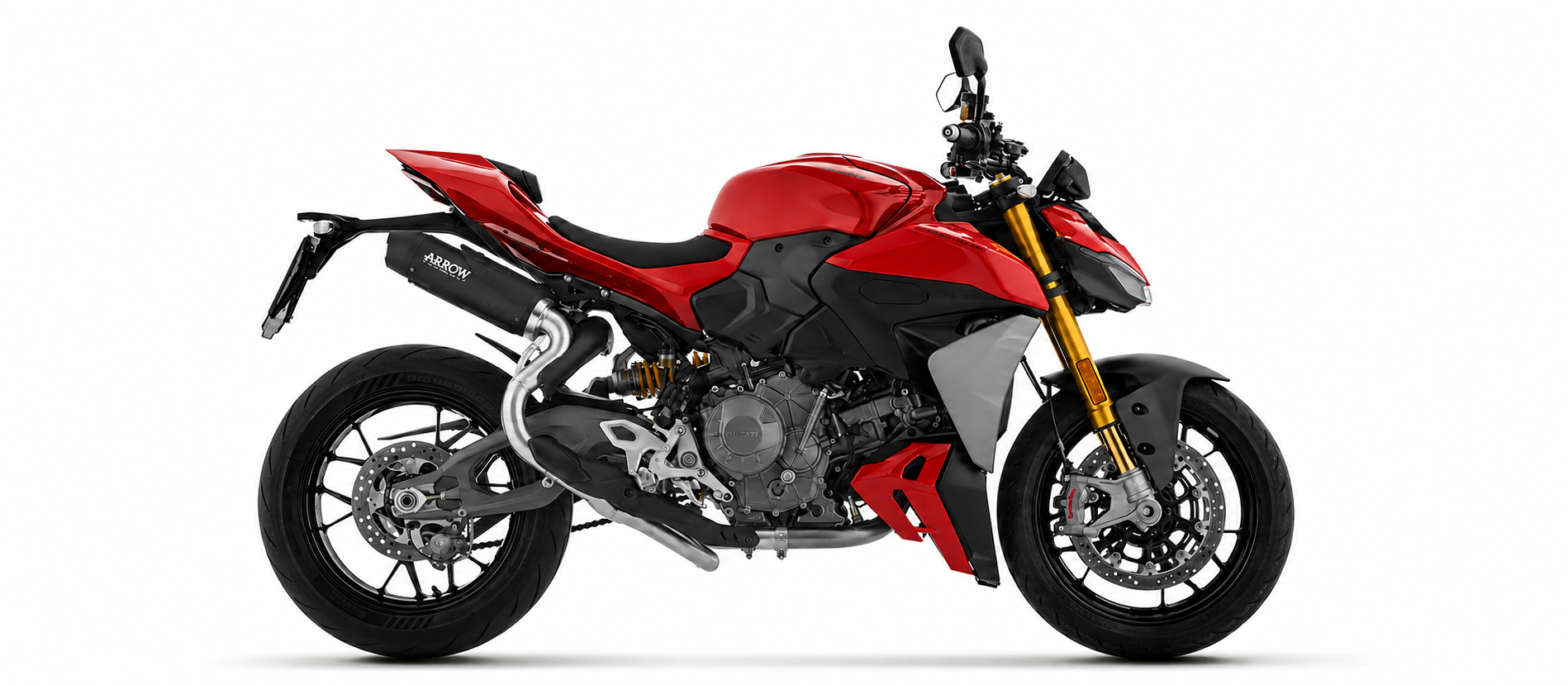 ARROW Auspuff ROUND-SIL DARK Titan für Ducati Panigale V2, V2S, 2025- , Streetfighter V2, V2S 2025-