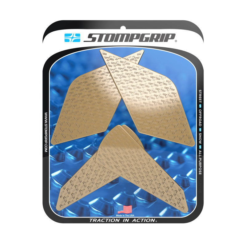 Stompgrip Tank Pad klar, Icon, Streetbike Tank Kit - Tank Seiten, für Kawasaki, ZX-4R(R) Ninja 2023-2026