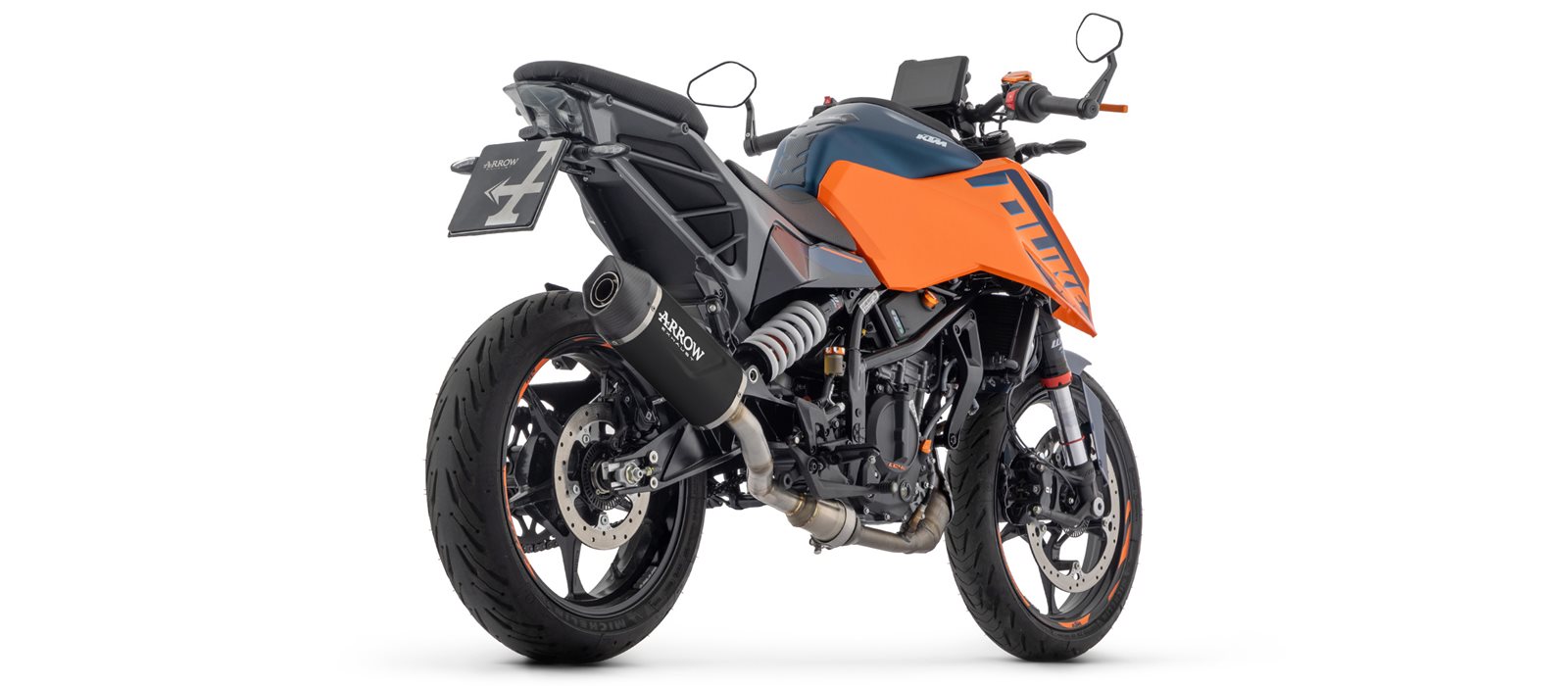 ARROW Auspuff INDY RACE EVO DARK für KTM DUKE 125, DUKE 390 Modelljahr 2024-