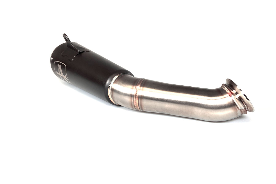 ARROW Auspuff DARK PRO-RACE  für KTM 125RC / 390RC / 125 DUKE / 390 DUKE 2017-2020, Edelstahl schwarz