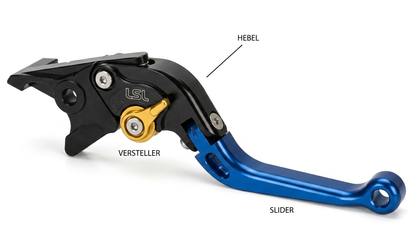 LSL ERGONIA Bremshebel R12 Schwarz/Gold/Blau