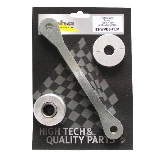 alpha Technik Tieferlegungssatz 30mm für Suzuki GSXR750; Typ WVB3; Modelljahr 2004-