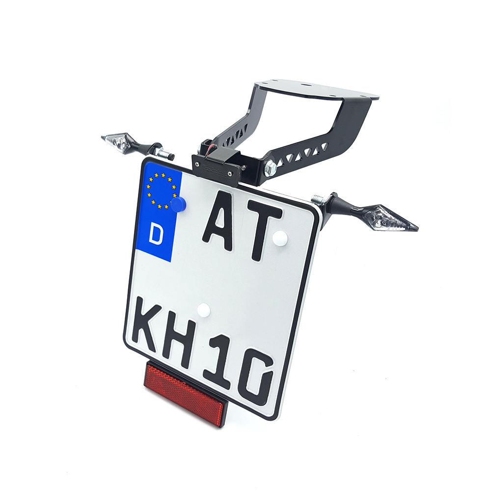 alpha Technik Kennzeichenhalter für Honda NC750; Typ RC88,RC89,RC90; Modelljahr 2016-
