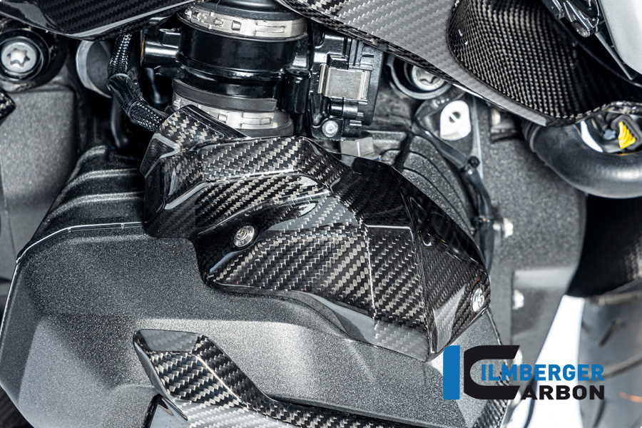 Ilmberger Carbon Einspritzdüsen Abdeckung rechts, glänzend, BMW R1300GS 2023-