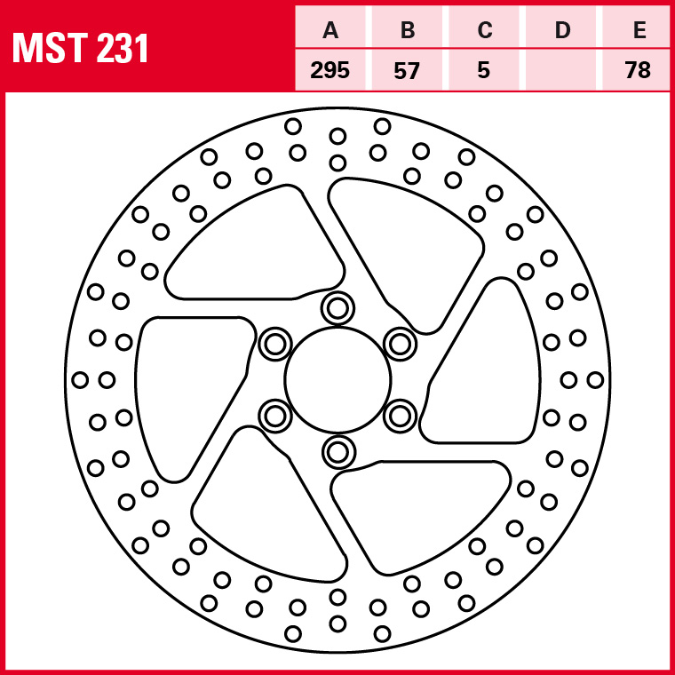 TRW Bremsscheibe Allround starr MST231