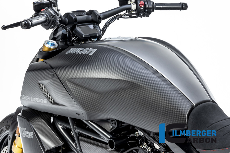 Ilmberger Carbon Tankabdeckung links, matt, Ducati Diavel 1260 , 2019-