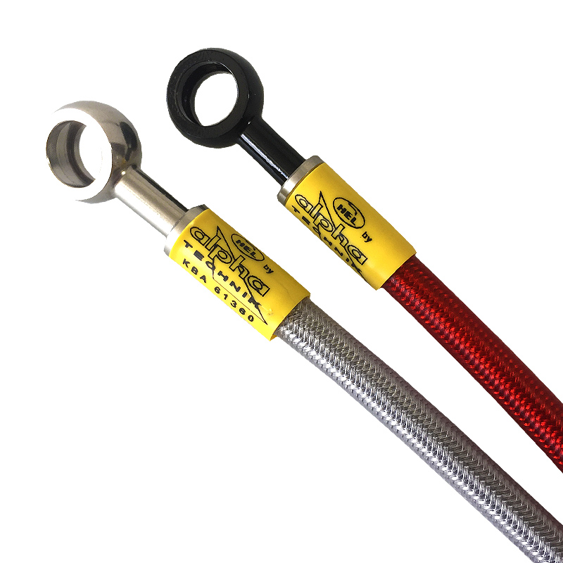 Kit Tubo Frizione Accossato Per Suzuki VS1400 Intruder 1987-1999 - Layout C - PTFE Con Maglia Inox - Raccordi Inox - Foto 3