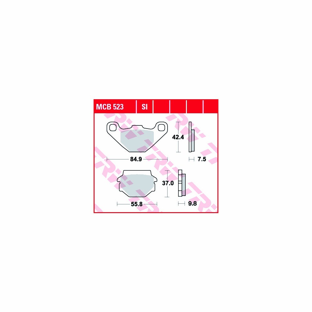 TRW Bremsbelagsatz Allround MCB523