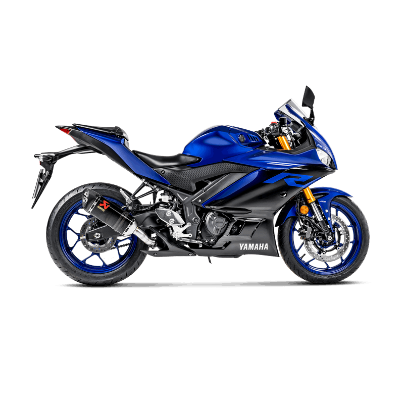 Akrapovic Slip-On Line (Carbon) Auspuff für Yamaha MT-03 2016-2019 / MT-03 2020- / YZF-R25 2014- / YZF-R3 2015-2018 / YZF-R3 2019-