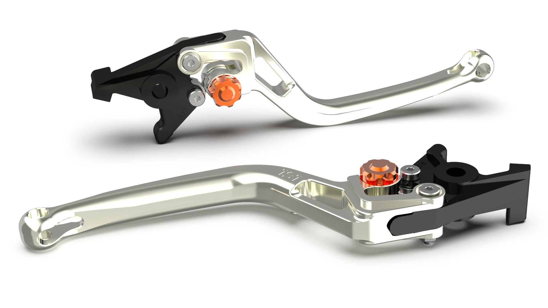 LSL Kupplungshebel BOW L83R, silber/orange