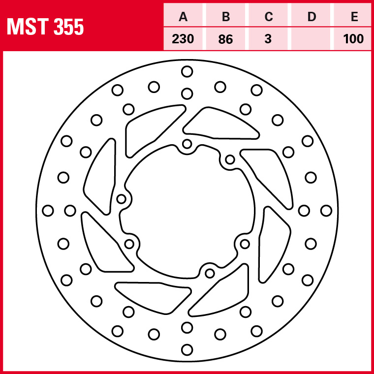 TRW Bremsscheibe Allround starr MST355